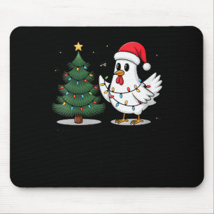 Womens Merry Chick-mas Ultrygeist Funny Chicken Gh Mouse Pad