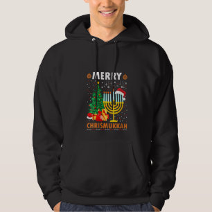 Womens Merry Chrismukkah Jewish Christmas Hanukkah Hoodie