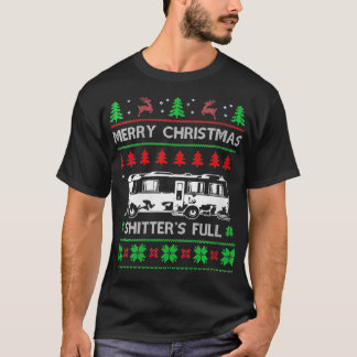 Womens Merry Christmas Shitter's Full Funny Holida T-Shirt