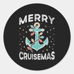 Womens Merry Cruisemas Cruise Mas Matching Family Classic Round Sticker