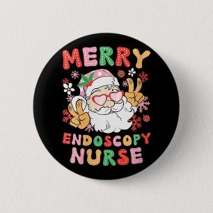 Womens Merry Endoscopy Nurse Christmas Endoscopy N 6 Cm Round Badge