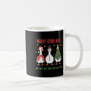 Womens Merry Honk-mas Funny Goose Christmas Humor  Coffee Mug