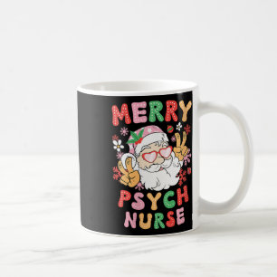 Womens Merry Psych Nurse Christmas Psychiatric Nur Coffee Mug