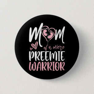 Womens Micro Preemie Nicu Preterm Birth Nurse 6 Cm Round Badge