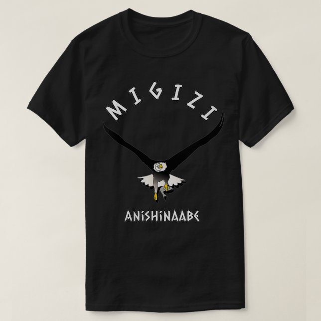 Womens Migizi Anishinaabe Ojibwe Language Chippewa T-Shirt (Design Front)
