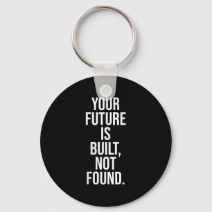 Womens Mindset Wisdom Motivational Saying V-neck Key Ring