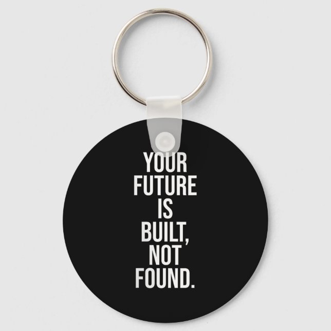 Womens Mindset Wisdom Motivational Saying V-neck  Key Ring (Front)