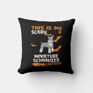 Womens Miniature Schnauzer Costume Halloween Lazy Cushion