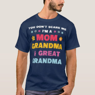 Womens Mom Grandma & Great Grandma Great Grandma  T-Shirt