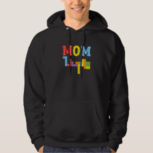 Womens Mom Master Builder Mother Building Blocks B Hoodie