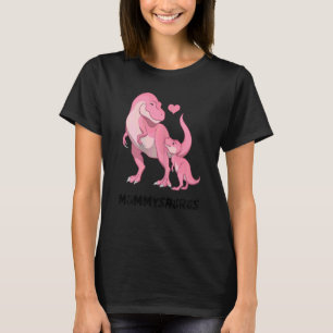 Womens Mommysaurus Mum And Baby Dinosaur T-Shirt