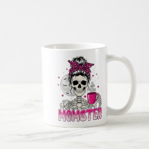 Womens Momster Skull Mom Coffee Lover Halloween Me Coffee Mug
