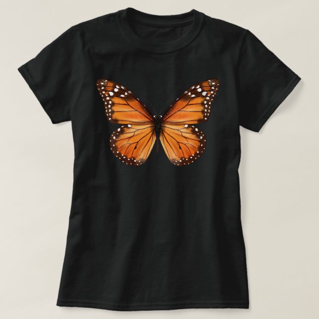 Womens Monarch Butterfly Women Milkweed Nature V-N T-Shirt (Design Front)