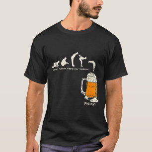 Womens Monday To Friday Beer Funny Work Week Drink T-Shirt