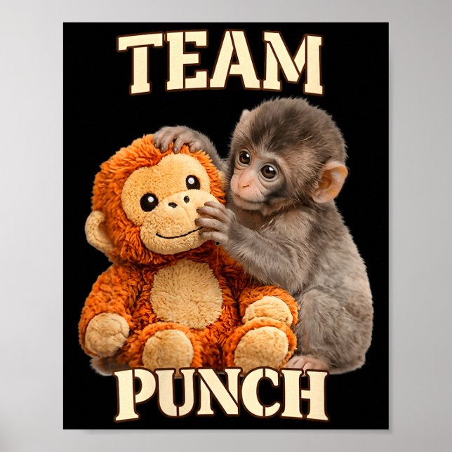 Women's monkey team punch  poster (Front)