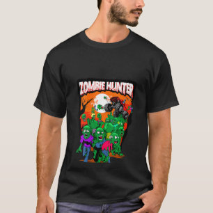 Womens Monster Truck Zombie Hunter Halloween Undea T-Shirt