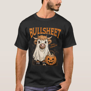 Womens Moo... I Mean Boo Bullsheet Highland Cow Gh T-Shirt