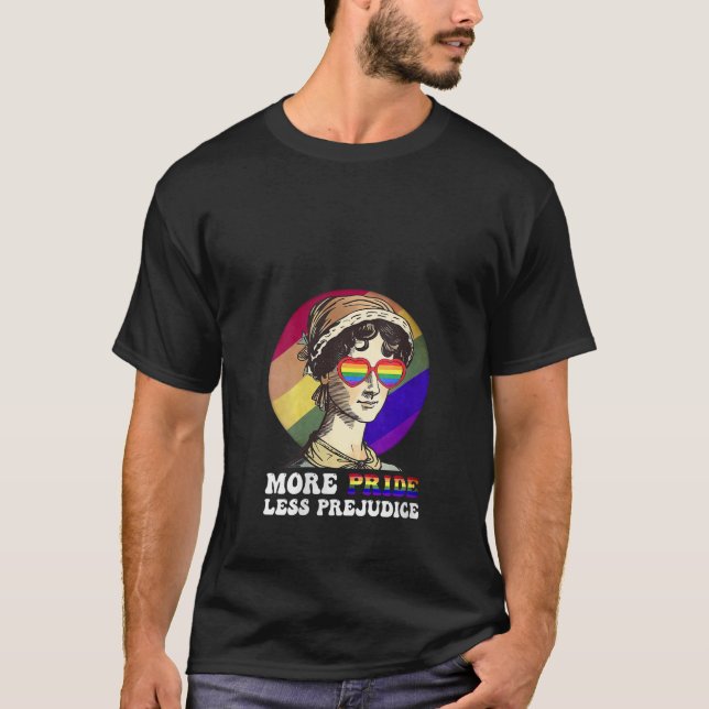 Womens More Pride Less Prejudice Lgbt Gay Proud Al T-Shirt (Front)