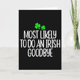 Womens Most Likely To Do An Irish Good Card