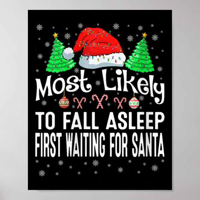 Womens Most Likely To Fall Asleep First Waiting Fo Poster (Front)