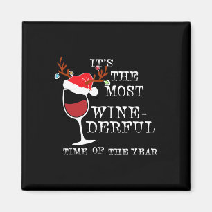 Womens Most Wine-derful Time Of The Year Christmas Magnet