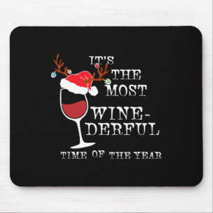 Womens Most Wine-derful Time Of The Year Christmas Mouse Pad