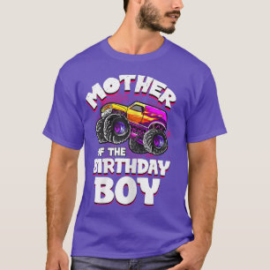Womens Mother Of The Birthday Boy Monster Truck Mo T-Shirt