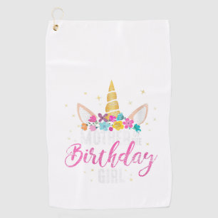 Womens Mother Of The Birthday Girl Mummy Gifts Uni Golf Towel