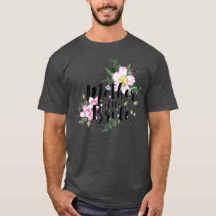 Womens Mother of the Bride Floral Bridal Party  T-Shirt