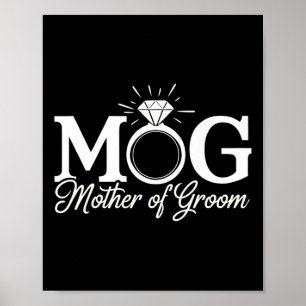 Womens Mother Of The Groom Mob Mog Mum Wedding Bac Poster