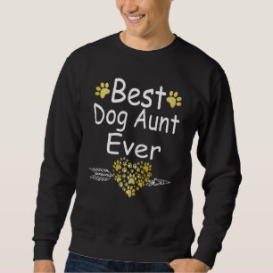 Womens Mother's Day Auntie Tee Best Dog Aunt Ever