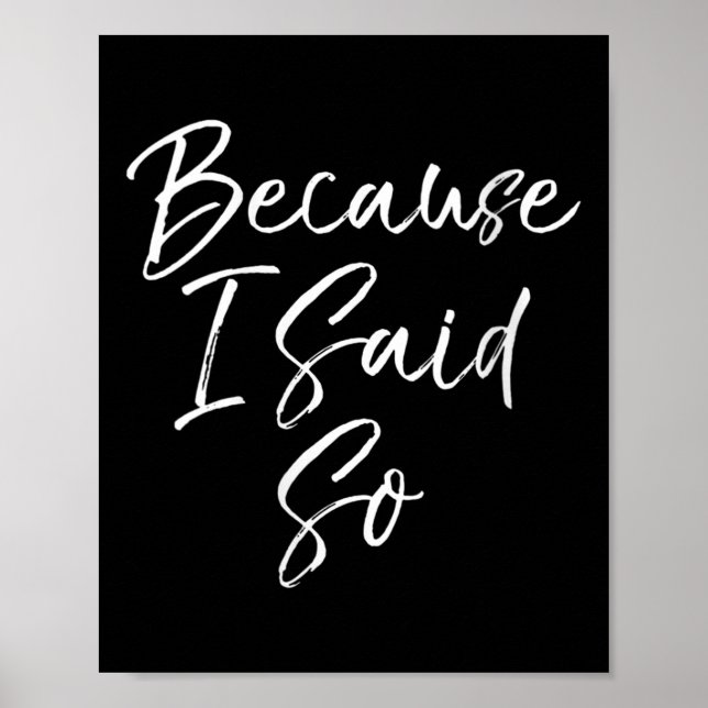 Womens Mothers Day Gift For Women Funny Mom Quote  Poster (Front)