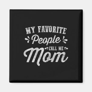 Womens Mothers Day Gifts - My Favourite People Cal Magnet