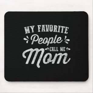 Womens Mothers Day Gifts - My Favourite People Cal Mouse Pad