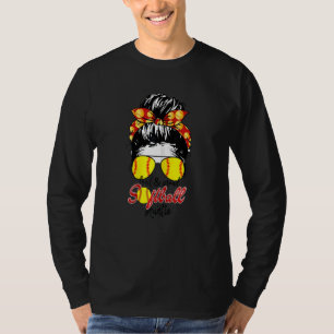 Womens Mother's Day Loud & Proud Softball Aunt Mes T-Shirt
