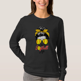Womens Mother's Day Loud & Proud Softball Gigi Mes T-Shirt