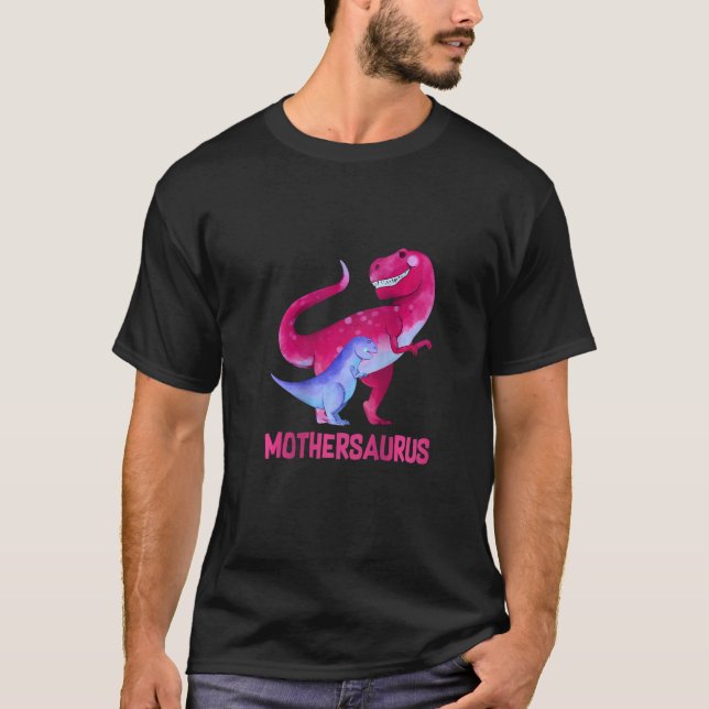 Womens Mothersaurus Cute Mother Saurus Dinosaur Ch T-Shirt (Front)