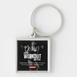 Women's Motivation - Every Workout Matters - Gym Key Ring