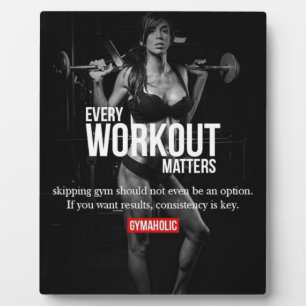 Women's Motivation - Every Workout Matters - Gym Plaque