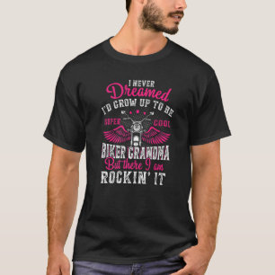 Womens Motorcycle Grandma  Biker Vintage Gran T-Shirt