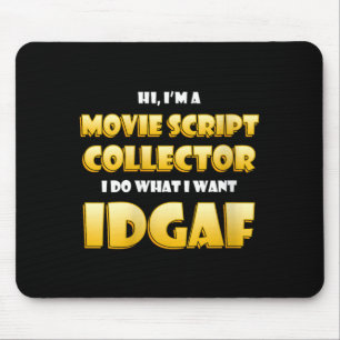 Womens Movie Script Collector Film Memorabilia Mouse Pad