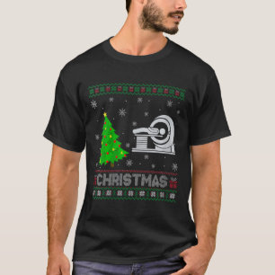Womens Mri Tech Xmas Tree Lighting Ugly Christmas T-Shirt