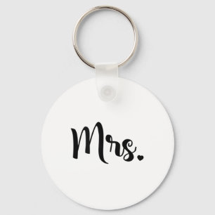 Womens Mrs. Engagement Wedding Bridal Shower Bride Key Ring