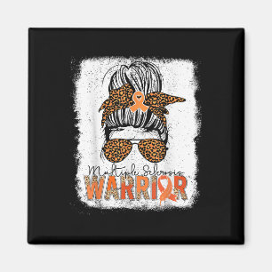 Womens Ms Warrior Messy Bun - Multiple Sclerosis A Magnet