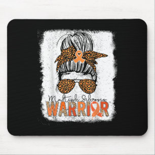 Womens Ms Warrior Messy Bun - Multiple Sclerosis A Mouse Pad