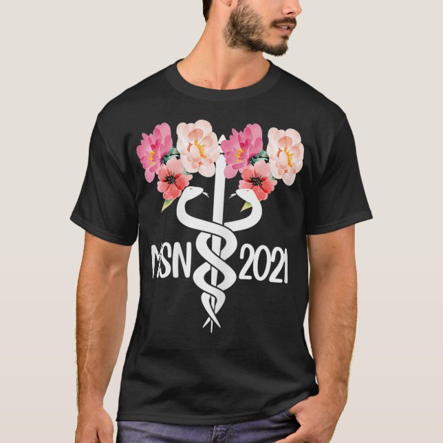 Womens MSN 2021 Caduceus  Master Of Science In Nur T-Shirt (Front)