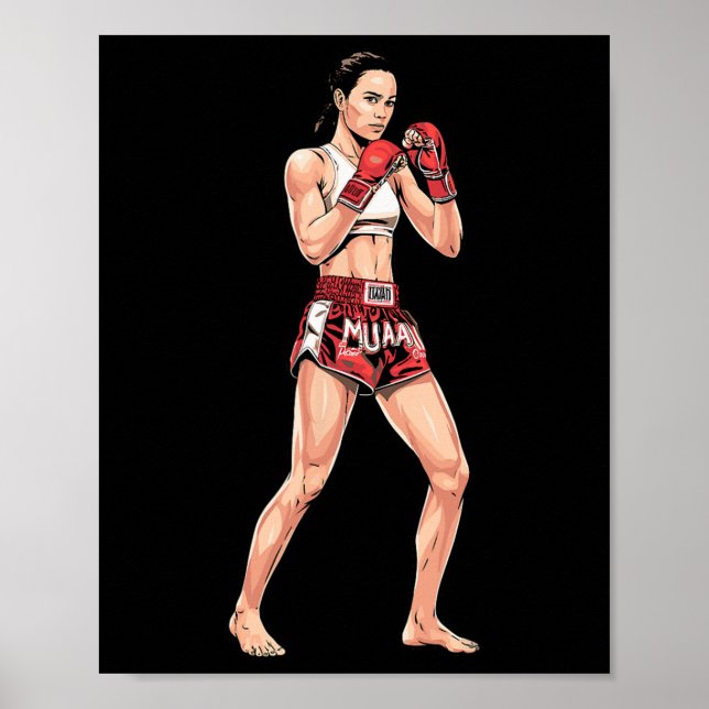 Women's Muay Thai Training  Poster (Front)