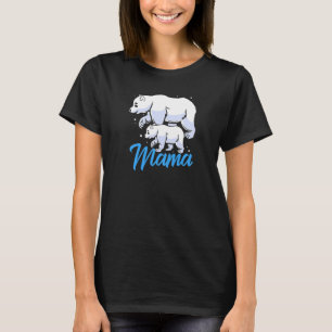 Womens Mum And Baby Polar Bear T-Shirt