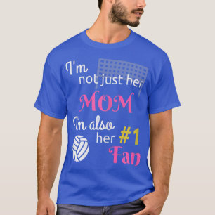 Womens Mum Fan I love Volleyball T shirt