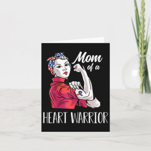 Womens Mum Of A Heart Warrior Chd Heart Disease Card